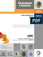 GPC. Guía de Referencia Rápida. Diagnóstico y Tratamiento de la Hemorragia Uterina Disfuncional. Guía de Práctica Clínica