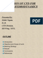 Application of CFD For Torpedo Hydrodynamics: Presented By: Mohit Nigam, SC-B, CFD Division, HR Wing, NSTL