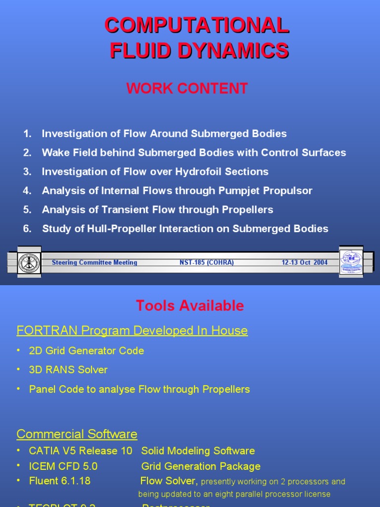 CFD For Hydrodynamics | PDF | Computational Fluid Dynamics | Fluid Dynamics