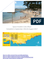 Space Invaders Cote D'azur Compiled in September 2016 & August 2017