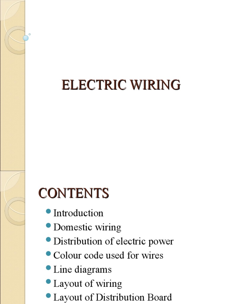 PPT-Electric Wiring | PDF | Physical Quantities | Power Engineering