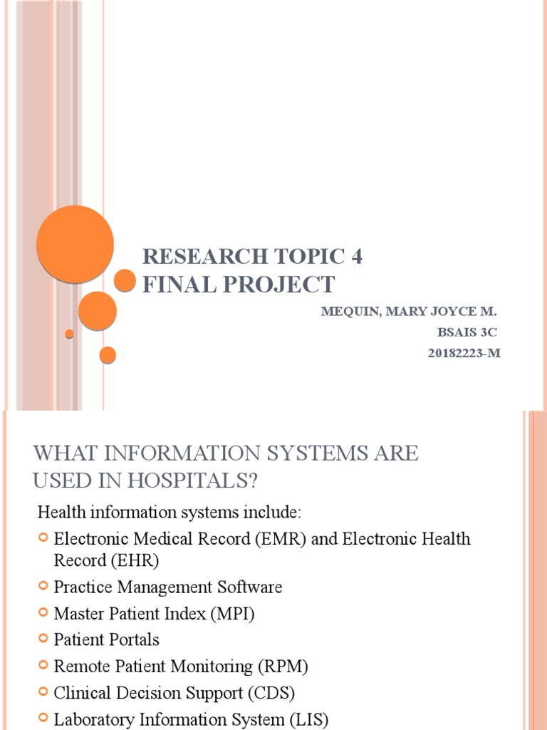 Final Project: Research Topic 4 | PDF | Science & Mathematics | Computers