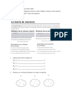 Guia Minimo Comun Multiplo y Maximo Comun Divisor Sep 28 A Oct 2. Grado Sexto