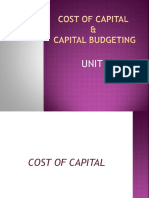 Unit 2 Cost of Capital
