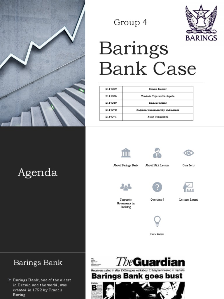 (Revised) Barings Bank Case PDF Internal Control Internal Audit