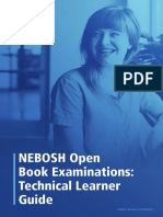 Nebosh Open Book Examinations: Technical Learner Guide: CX026: Version 6 (25/feb/21)