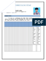 Curriculum Vitae: Shubham Laha