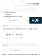 ALEKS Resolver Una Desigualdad Lineal Compuesta Solucion Grafica, Basico