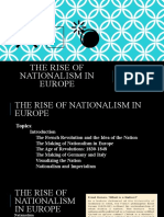 The Rise of Nationalism in Europe - Shilpa