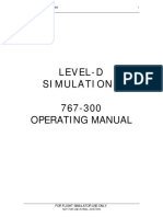 Level-D Simulations: 767-300 Operating Manual
