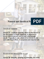 Natural and Juridical Persons