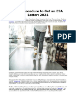 Easy Procedure To Get An ESA Letter 2021