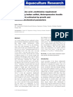 Dietary Amino Acid L Methionine Requirement of Fingerling Indian Catfish, Heteropneustes Fossilis (Bloch 1974) Estimated by Growth and Haemato Biochemical Parameters