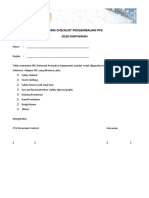 Form Checklist Pengembalian PPE