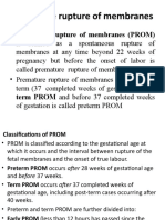 Premature Rupture of Membrane