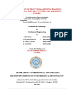 Fabrication of Electromagenetic Braking System Using Electric Power and Magnetic Power