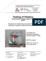 Testing of Plastics: Instrumented Charpy Impact Test (ICIT)