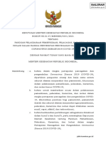 Kmk No Hk0107 Menkes 4641 2021 Ttg Panduan Pelaksanaan Pemeriksaan Pelacakan Karantina Isolasi Dalam Pencegahan Covid 19 Sign