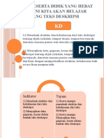 Teks Deskripsi KD 3.2 Dan 4.2