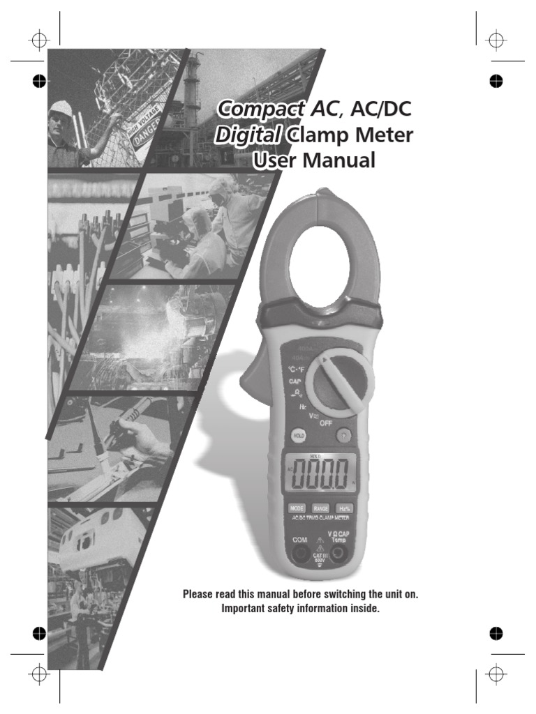 Clamp Meter User Guide | PDF | Capacitor | Switch