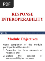 Response Interoperability: Emergency Operations Center Executive Course