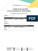 Pre-Training Facilitation Evaluation