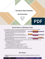 The German Tense System - An Overview