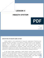Lesson Ii Health System: Emil Gatus Student Number Name of School