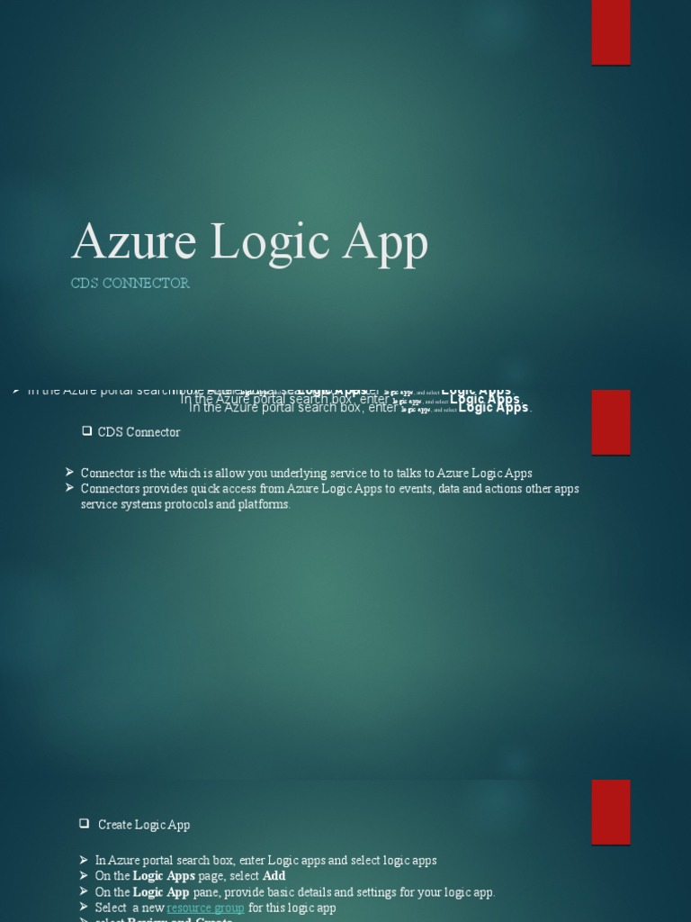 Azure Logic App CDS | PDF | Microsoft Azure | Computer Architecture