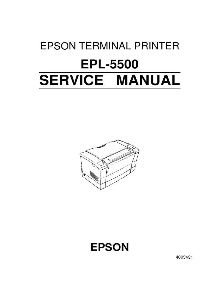 Epson EPL-5500 Service Manual | PDF | Printer (Computing) | Office ...