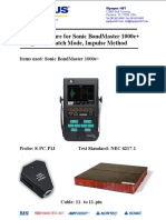 Setup Procedure For Sonic Bondmaster 1000E+ Using Pitch-Catch Mode, Impulse Method