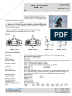 Radial Piston Pumps Technical Specifications and Dimensions