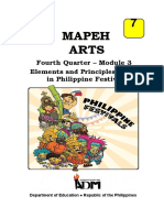 ARTS7 - Q4 - M3 - Elements and Principles of Arts in Philippine Festivals - v4