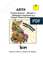 7 Arts: Fourth Quarter - Module 4 Philippine Festivals in A Unique Visual Presentation
