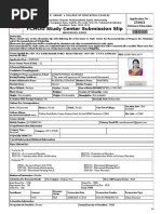 YCMOU Study Center Submission Slip: Application No: Distance Education