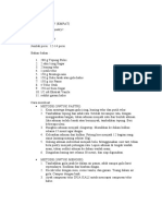 Format Resep Untuk Laboran Praktek Ke 5 (KELAS 2G KELOMPOK IV)