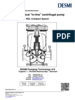 DESMI Vertical "In-Line" Centrifugal Pump: NSL Compact Spacer