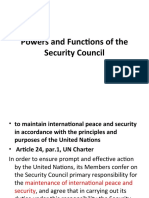 Powers and Functions of The Security Council