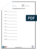 Grade 5 Activity Sheet (Divisibility)