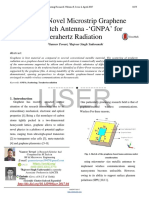 Study of Novel Microstrip Graphene Nano Patch Antenna GNPA for Terahertz Radiation