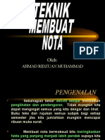 Teknik Membuat Nota