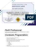 Certificado NR 35 MINETAL