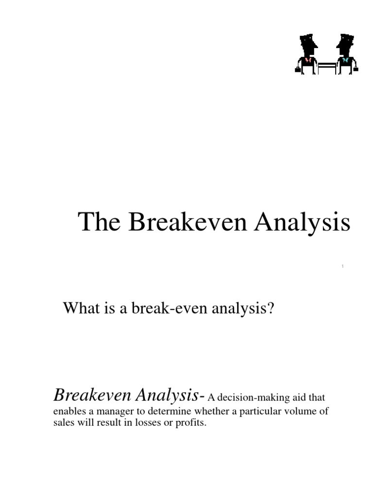 Break Even Point Analysis PDF Microeconomics Financial Accounting