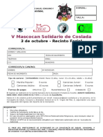 Inscripción V Mascocán Coslada 2021