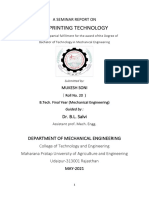 4D Printing Technology: A Seminar Report On