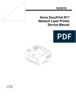 Xerox Docuprint N17 Network Laser Printer Service Manual