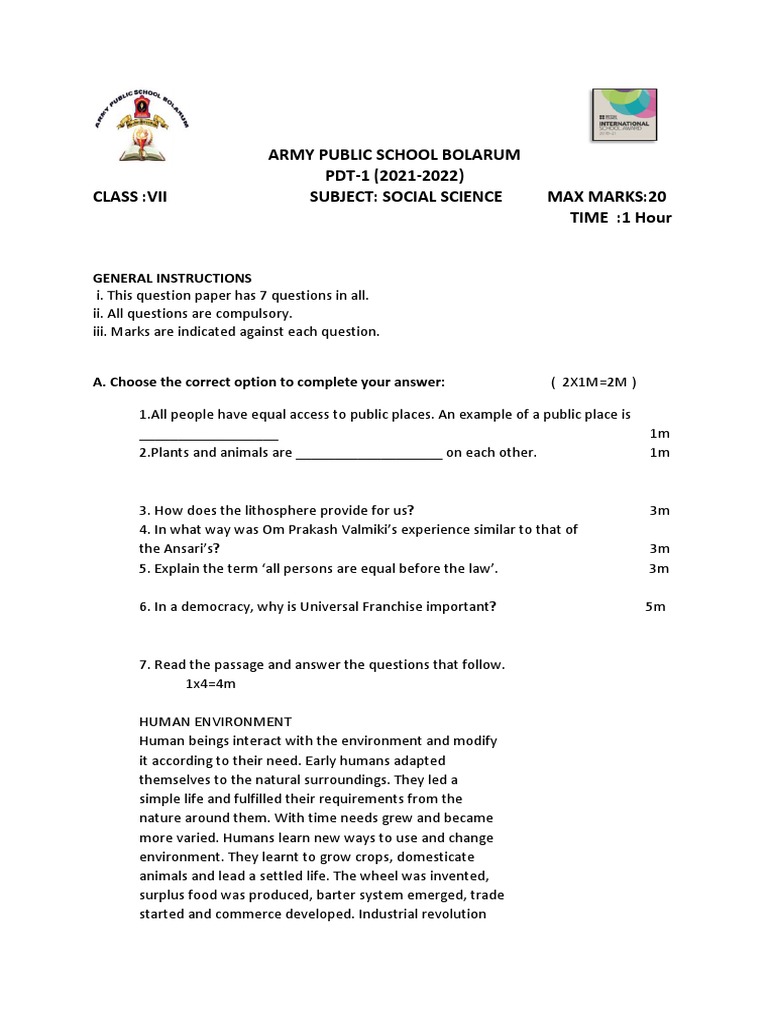Army Public School Bolarum Fee Structure Pdf