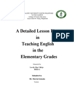 A Detailed Lesson Plan in Teaching English in The Elementary Grades