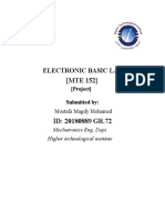 Electronic Basic Lab: (Project) Submitted by