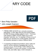 Binary Code: - Bren Philip Ganaden - John Joseph Guanzon